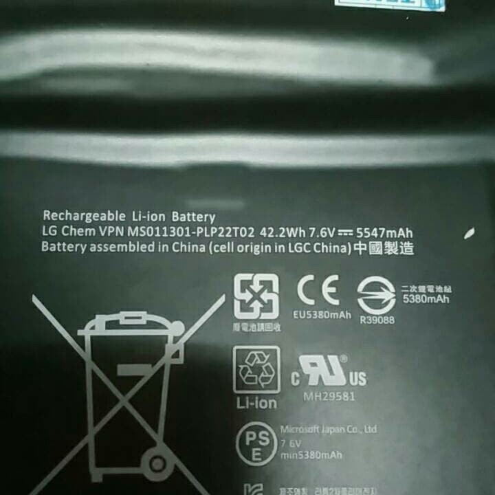 Baterai Microsoft Surface Pro 3 1631 1577-9700 G3HTA005H G3HTA009H Ori