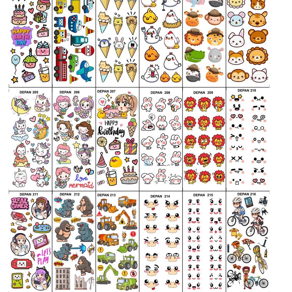 

J79 Edible Stamp / Sticker Makanan 199 - 216 BELANJA MURMER ㅠ