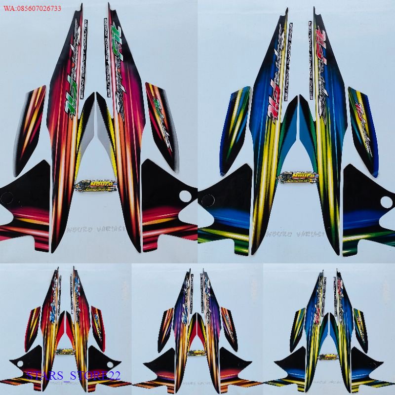 (ORI) striping honda supra fit new jumbo 2006 2007 stiker body standar KUALITAS ORIGINAL PABRIK