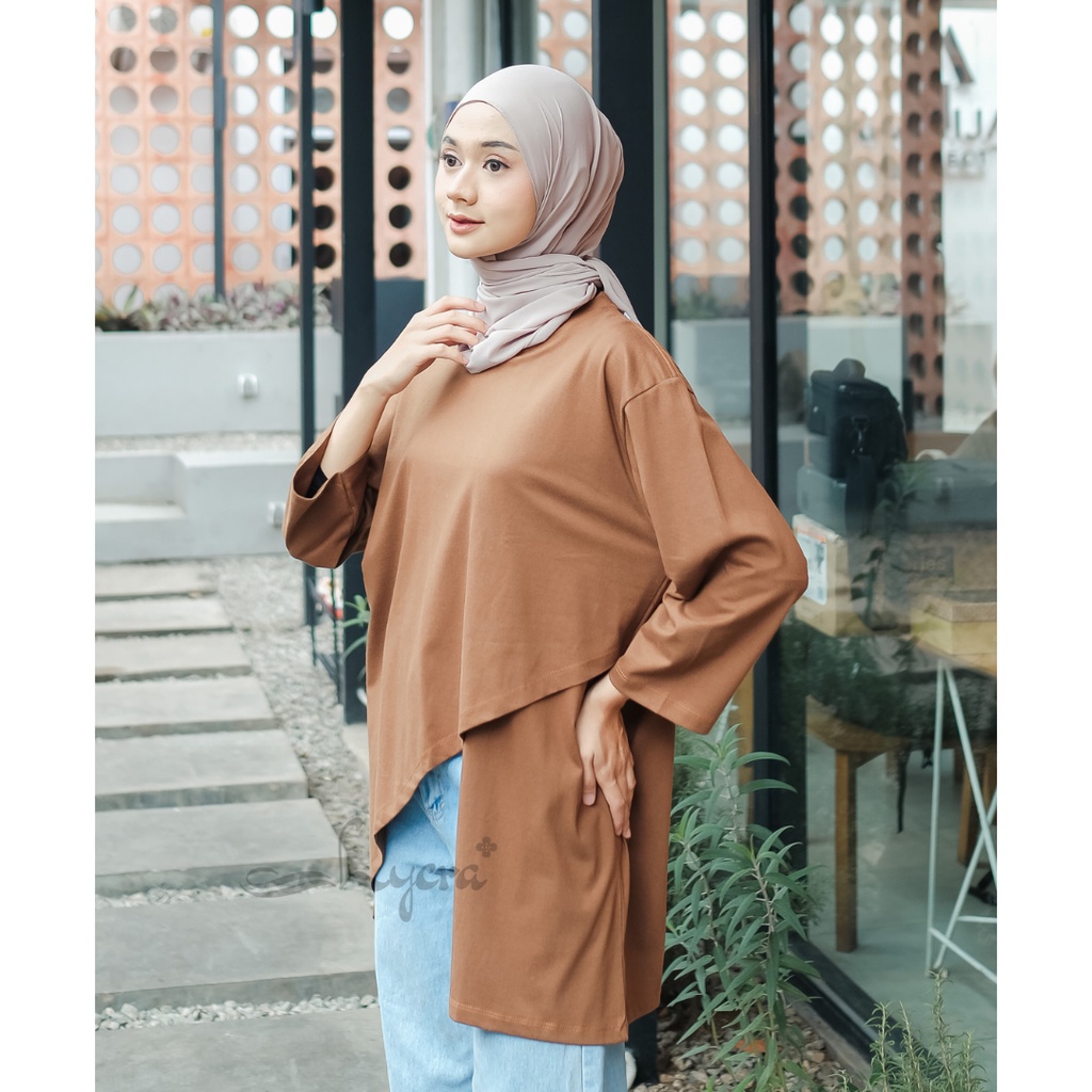 [CYC | COD] REAPICT | Kaos Basic Oversize Silvana Blouse XXL | Cotton Combed | Atasan Trend Wanita Murah Best Seller