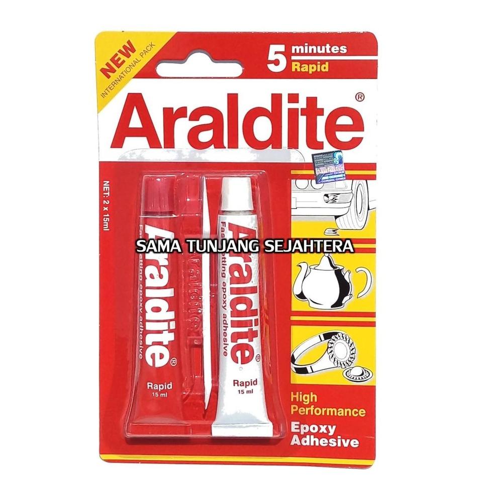 【murah】 LEM ARALDITE RED - ARALDITE 5 MINUTES RAPID