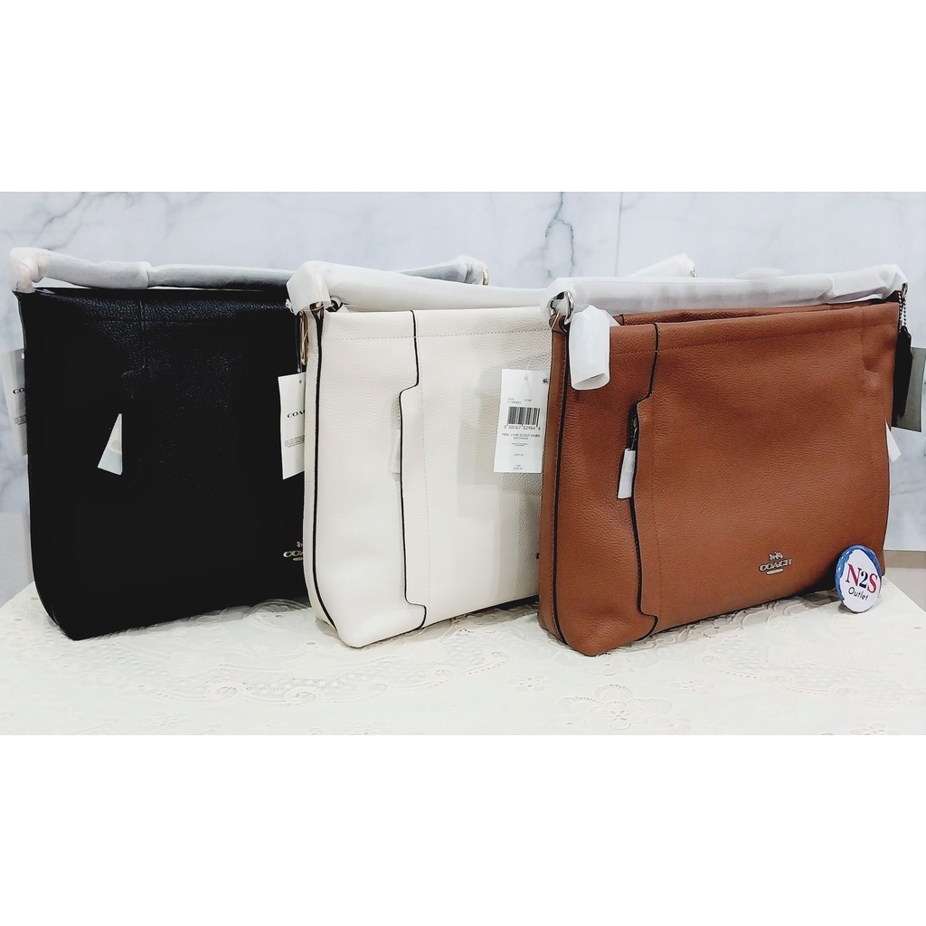coach tas wanita C 78/79/80 scout hobo original brown/white/black