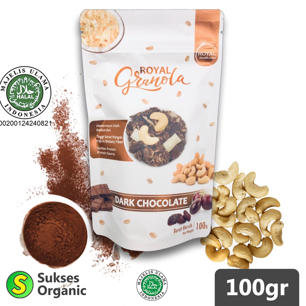 

Granola DARK CHOCOLATE ROYAL 100gr