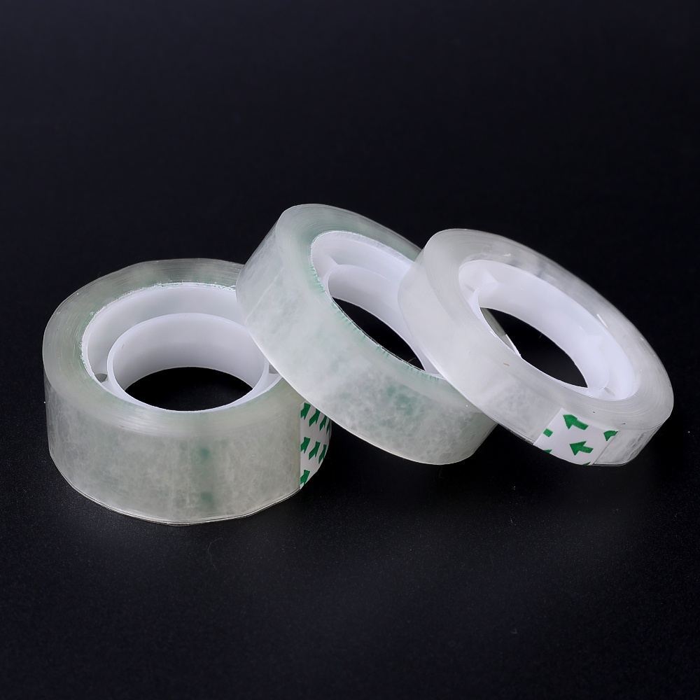 1pc8 /12 /18mm Transparan Tape Bening Tape Perekat Diri Siswa Alat Tulis Memperbaiki Kemasan Alat Perlengkapan Kantor Sekolah