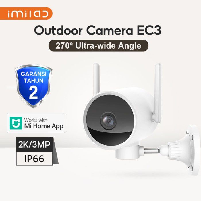 IMILAB CCTV EC3 Pro Home Security Camera 2K IP66 IPCAM - Night Vision 360° - Garansi Resmi 2 Tahun