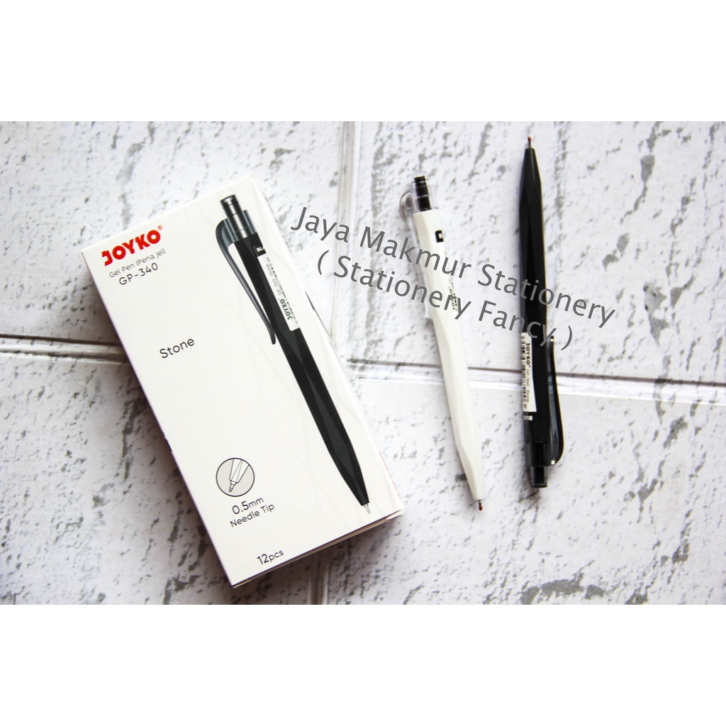 

Terlaris ✨ -Pen gel Joyko Needle Tip Stone GP-340 0.5mm (1 lusin)- 2.2.23