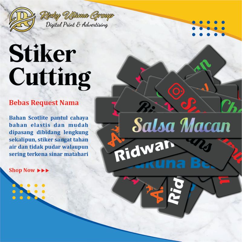 

Stiker Cutting Nama Keren Murah Bjm