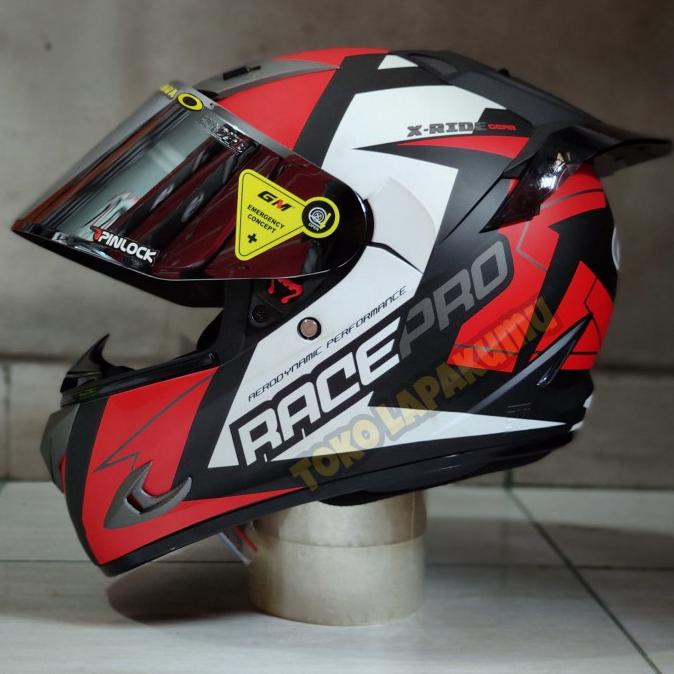 Helm Paket Ganteng Gm Race Pro Full Face
