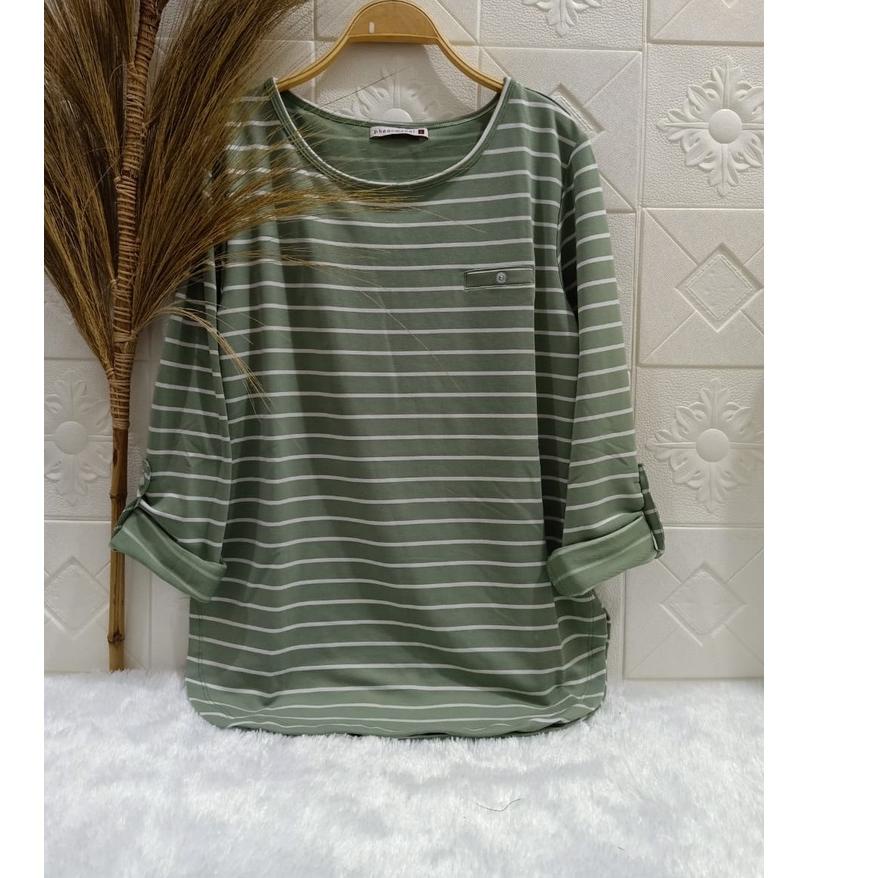 ✩ (SALUR) Kaos Salur Baby Terry / Kaos PHENOMENAL / FENOMENAL  / Kaos Lengan Panjang / Kaos Garis ♫