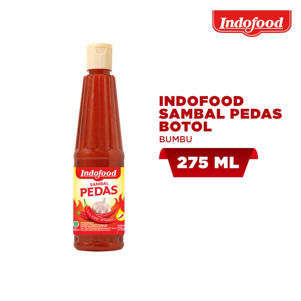 

Sambal Indofood Pedas Botol 275 ml