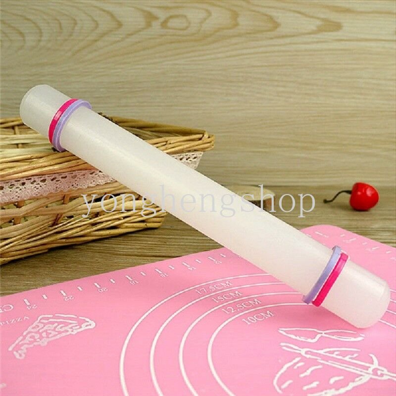 23 cm Non-stick Rolling Pin Penggiling Adonan Kue Fondant Sugarcraft Dekorasi Icing Alat Dapur DIY Baking Supply