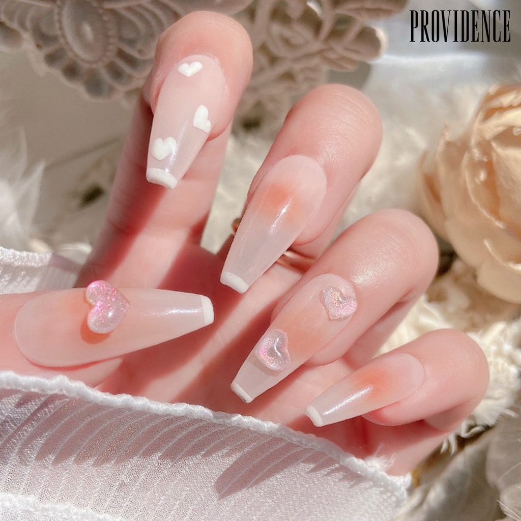 Providence 100Pcs/tas Nail Art Decor Flatback Tiga Dimensi Mix Size Halus Flash DIY Mini Bentuk Hati Berlian Imitasi Pesona Kuku Salon Pasokan