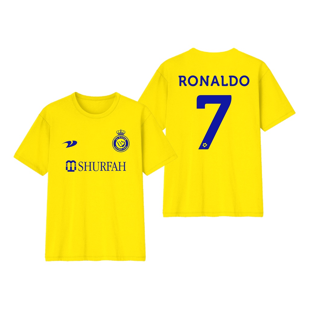 Baju Kaos Bola Ronaldo Al Nassr Size Bayi Sampai Big Size Bahan Katun Combed 30s