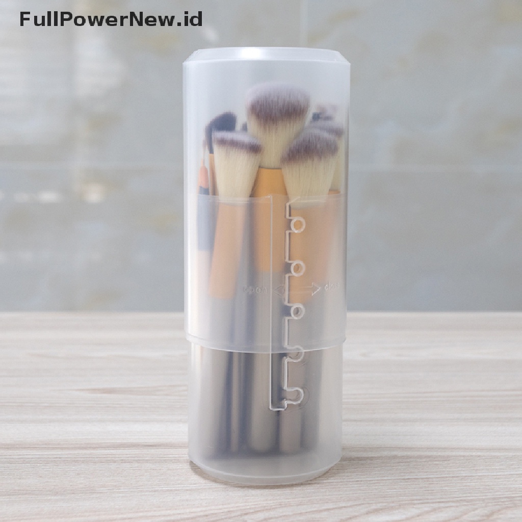 Power Tempat Kuas Makeup Plastik Travel Kosmetik Kosong Case Adjustable Kotak Penyimpanan ID