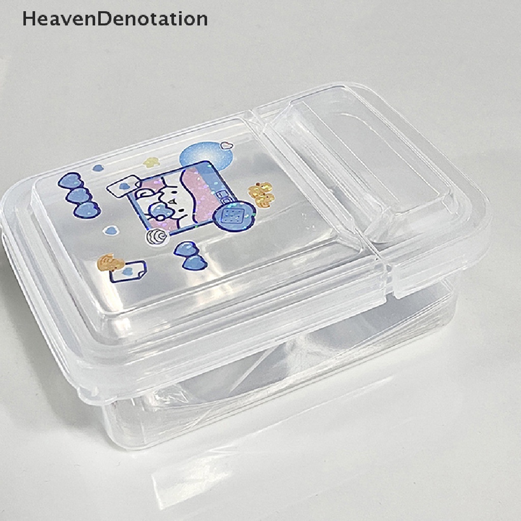 [HeavenDenotation] Collection Container Case Plastik Kotak Penyimpanan Transparan Kotak Penyimpanan Bening Kecil HDV