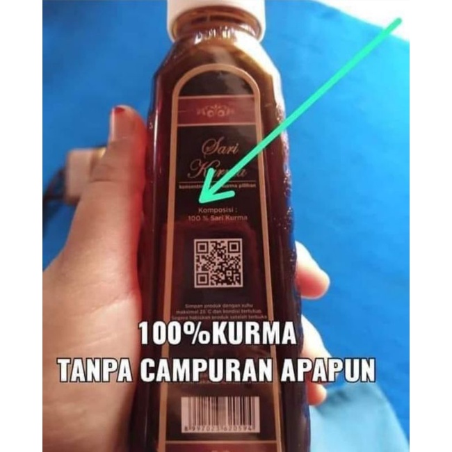 SARI KURMA HNI 100% KURMA ASLI TANPA CAMPURAN APAPUN