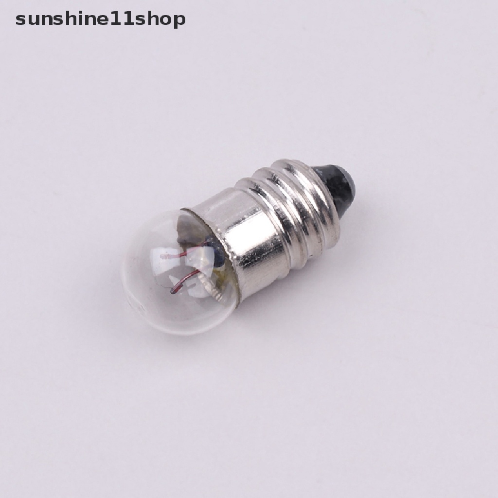 Sho 10PCS Miniatur Bulat 0.3A 2.5V Lampu Kecil Untuk Bohlam Percobaan Siswa N