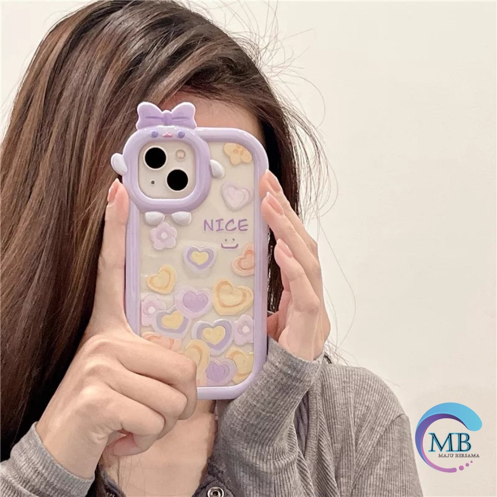 SS140 SOFTCASE LOVE PURPLE FOR IPHONE X XS XR XS MAX 11 12 13 14 PRO MAX MB4323