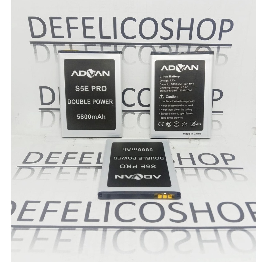 Baterai HP Advan S5E PRO atau S5E 3G atau S5E Biasa bkan 4G Original Double Power UNISCO Batre Batra