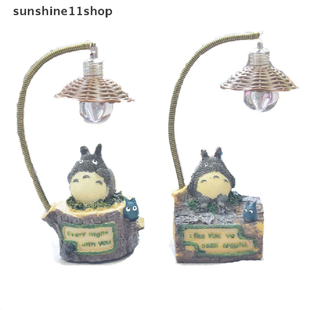 Sho Kartun Totoro Hadiah Kreatif Anime Japanese-style Night Light Hand-made Hadiah Siswa Lampu Kamar Dekorasi Lampu Kamar Tidur N