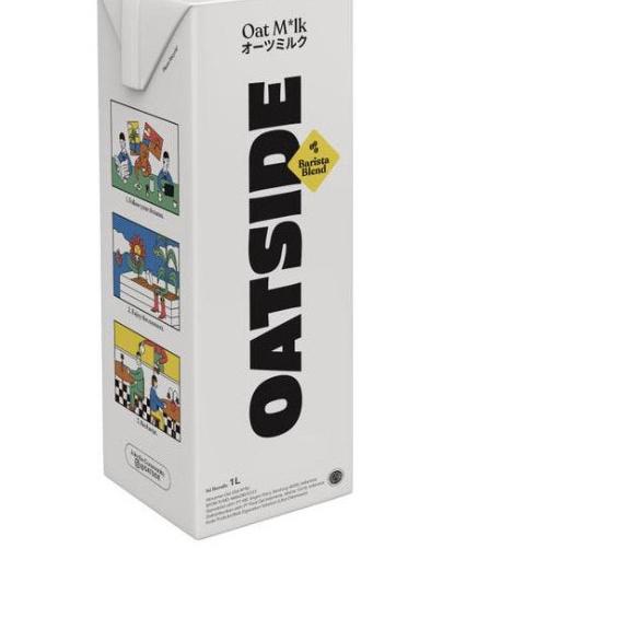 

➣ Oatside Barista Oat Milk 1L - Susu Oat Gandum Lactose & Dairy Free ➳
