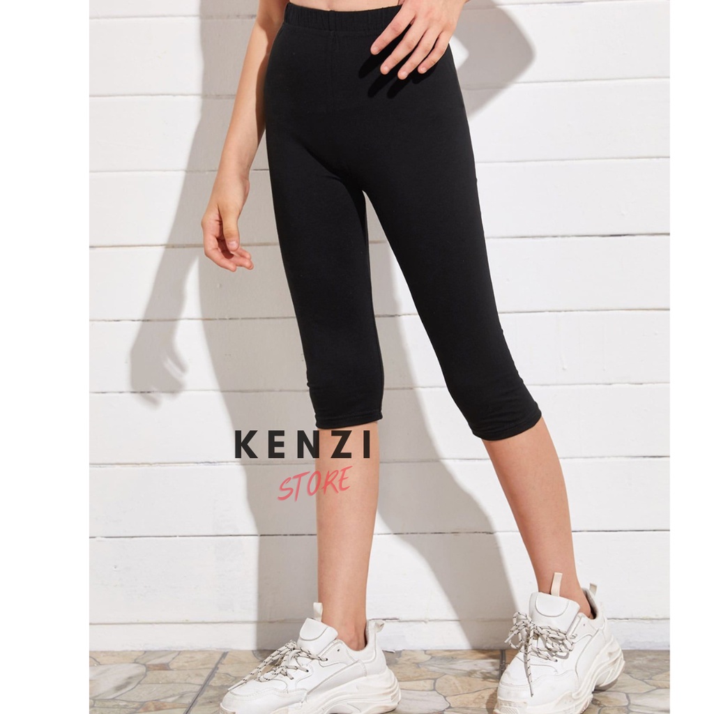 Legging Pendek Bahan Kaos 3/4 Standar &amp; Jumbo