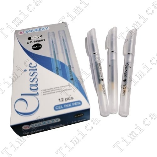 

PULPEN SQUEEZY GEL PEN 0.5/PULPEN GEL SQUEEZY SQ 801 ISI 12 PCS