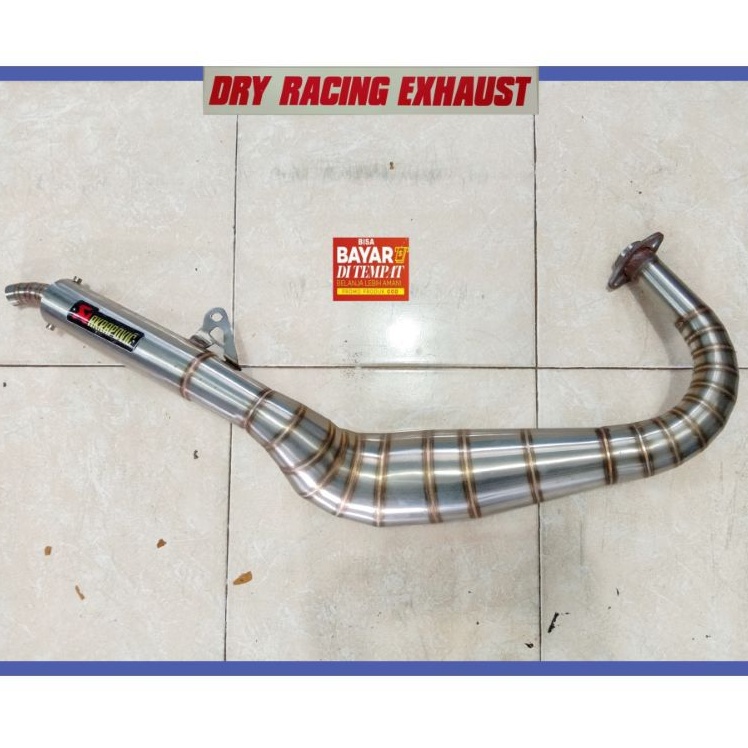 KNALPOT RX KING RX SPESIAL KOLONG PYTON AKRAPOVIC FULL STENLESS