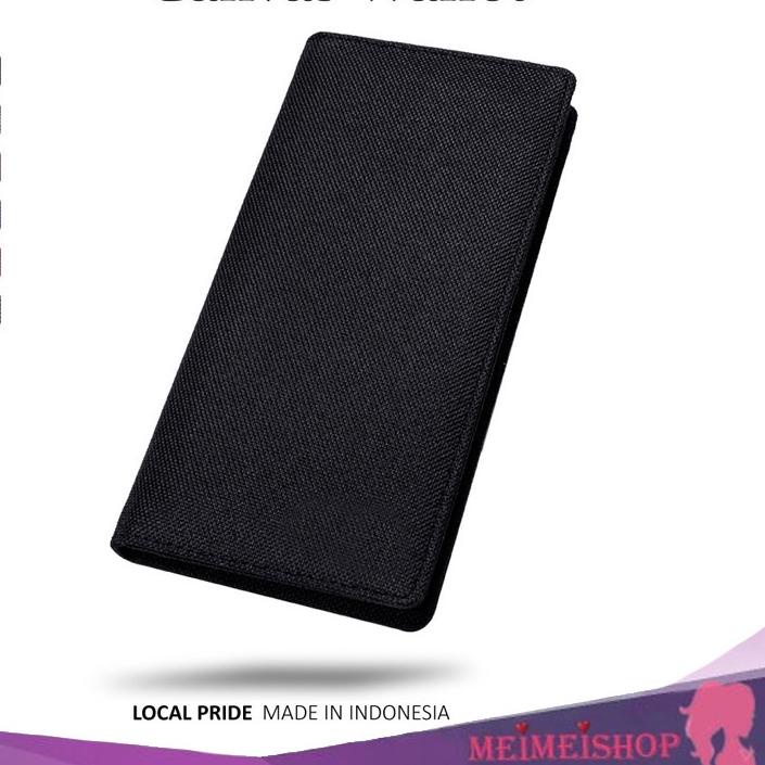 Original MEIMEISHOP FASHION DOMPET PRIA PANJANG BAHAN KULIT CANVAS LOKAL TERMURAH 