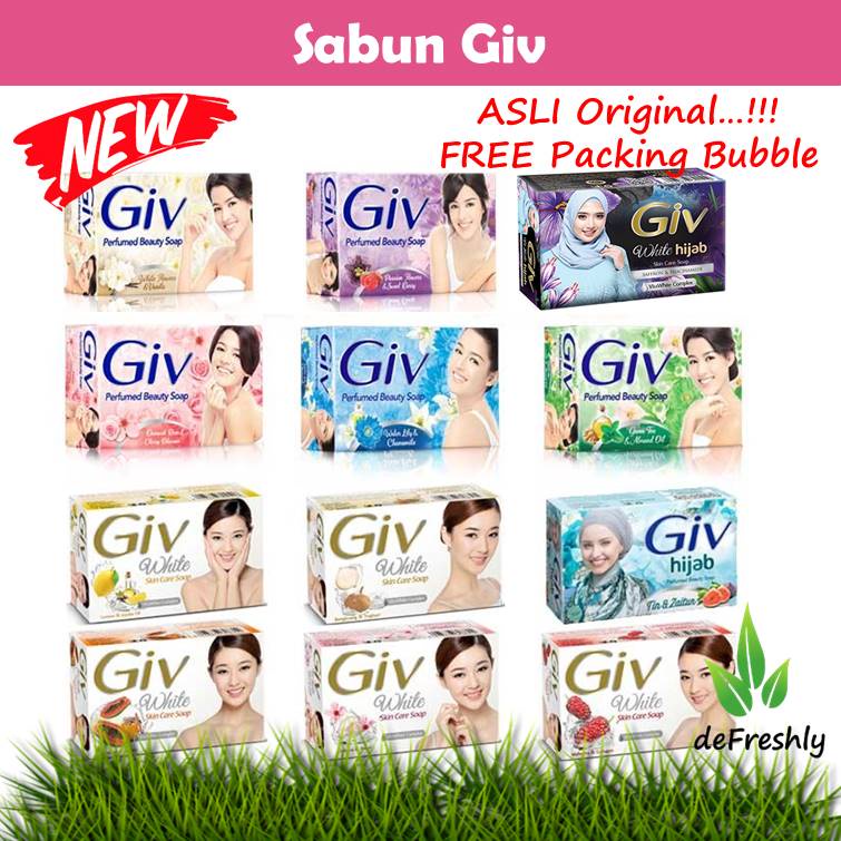 GIV SABUN MANDI BATANG / Giv White Skin Care Soap / Giv Perfumed Beauty Soap - 72 gr