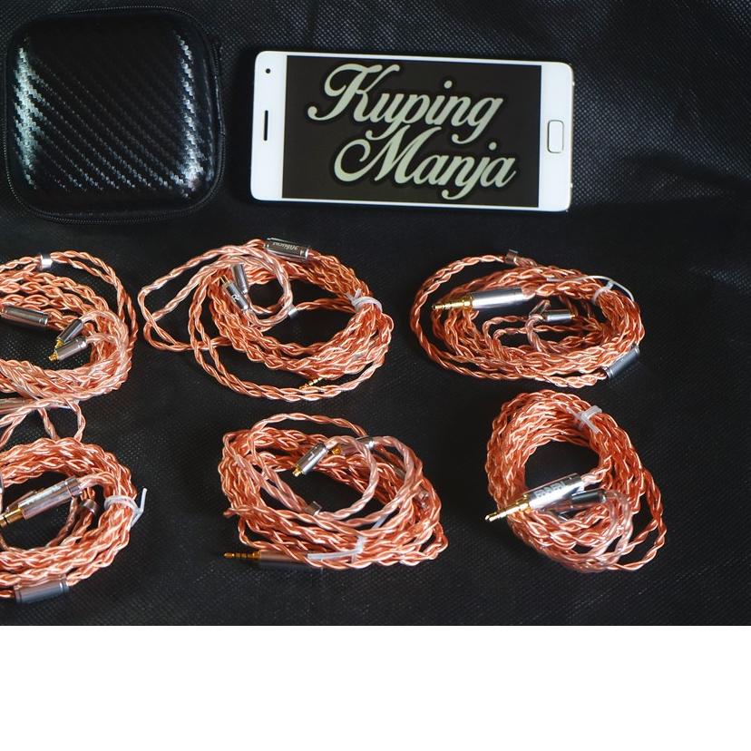 ☉ Kabel Faaeal Hibiscus 5N 4 braid Copper Cable High Purity 2Pin MMCX ☛