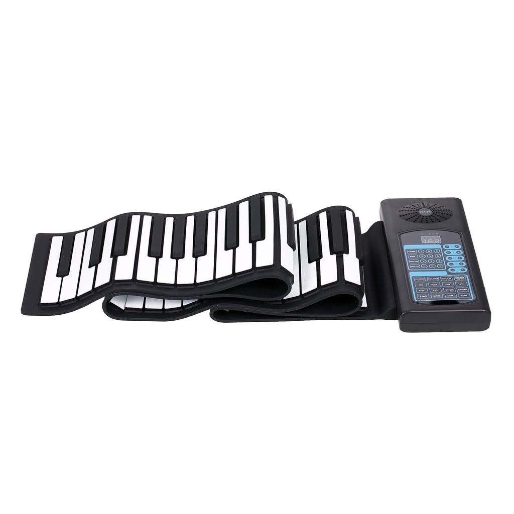 Roll Up Piano Lipat Portable Silicone Keyboard 88kunci Dengan MIDI Rek