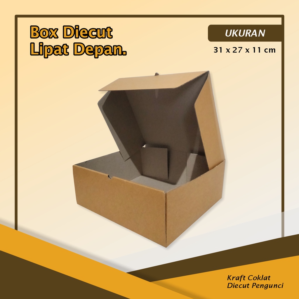 

Kardus/Box DC LD - Ukuran 31,5 x 27,5 x 11,5 Cm - Bisa Custom Sablon