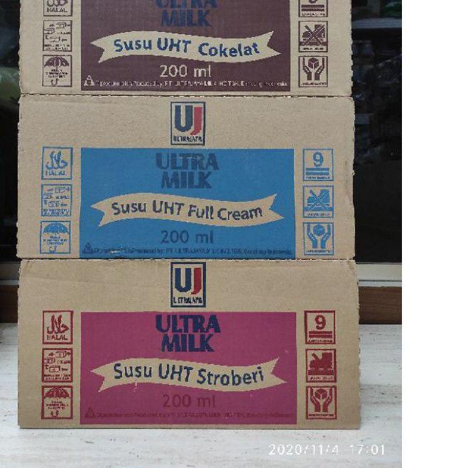 

☜ Susu ultra Milk 200ML 1 dus isi 24 pcs ☝