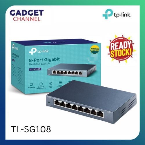 TP-Link TL-SG108 8 Port Gigabit Hub TL SG 108 - Garansi Resmi