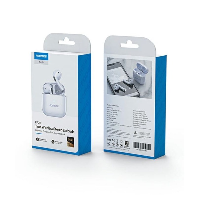 FOOMEE PA26 TWS Bluetooth headset / FOOMEE PA26 TRUE WIRELESS STEREO EARBUDS Dijamin Original100%