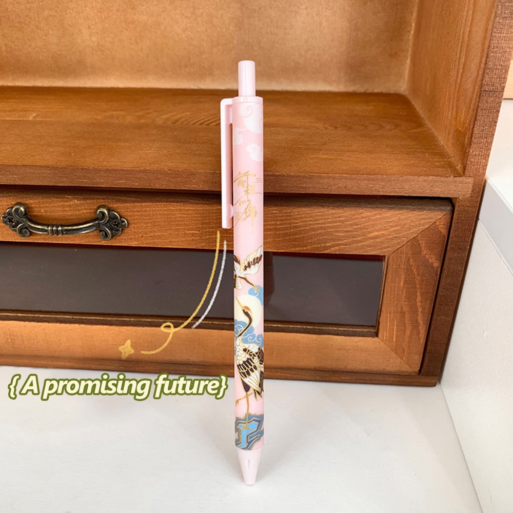 Kawaii Pena Netral Cepat Kering/Siswa Gaya Cina 0.5mm Pen Cetak/Perlengkapan Sekolah Stationarys Press Pen Mainan Hadiah