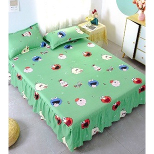 sprai seprei sprei renda sprei rumbai import 120x200/160x200/180x200 - SESAME STREET, 90x200 (F0L0) 90x200 Motif Premium Anti Geser Satin Premium H8B2 Murah Plain Bedsheet Sprei Sarung Bantal Guling Single Murah Sprei Double Sprei Aesthetic 120x