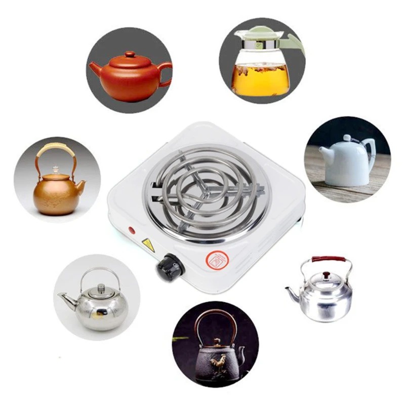 AVVET Kompor Listrik Mini Electric Stove Portable Hotplate Electric Cooking Kompor Mini Satu Tungku Dengan 5 Kecepatan Panas