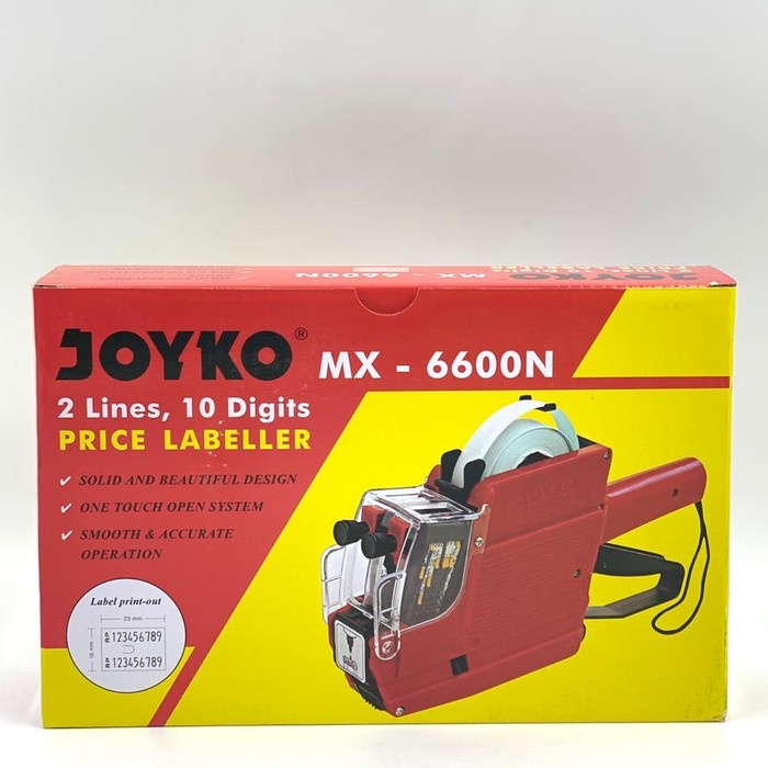 

[[JNT COD]] Alat Mesin Label Harga Price Labeller Joyko 2 Baris 10 Digit MX-6600N