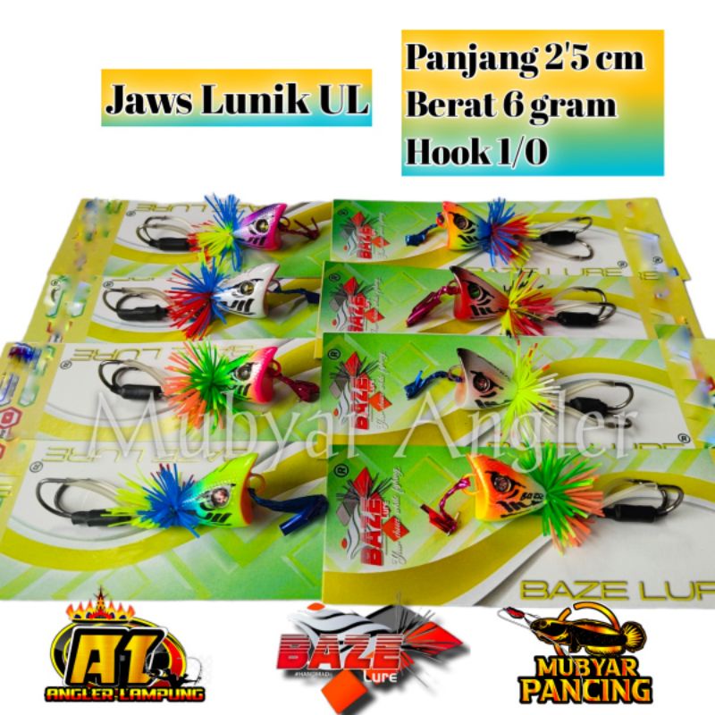 Jaws Lunik UL 2,5cm 6gr Baze Lure Umpan Casting Mubyar Angler