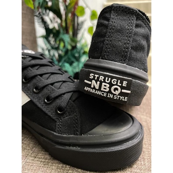 SEPATU SNEAKER NBQ STRUGLE ADISE FULLBLCK | SEPATU SEKOLAH | SEPATU PRIA WANITA ORIGINAL 100%