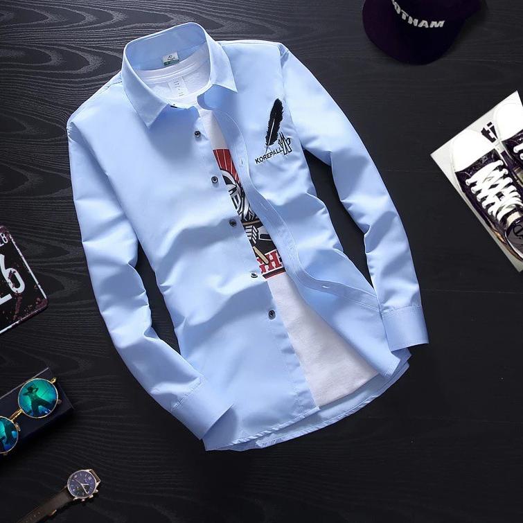 ♠ animos / kemeja KOREPALL M,L,XL,XXL / kemeja pria lengan panjang / kemeja casual ☟