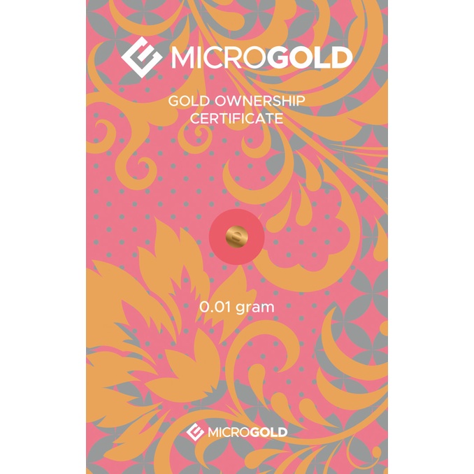 Emas Mini MicroGold 0,01 Gram