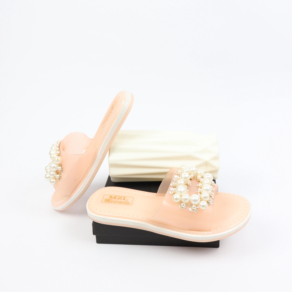 Tala Sandals Slip On Teplek Mutiara Wanita - Demorin Sandal