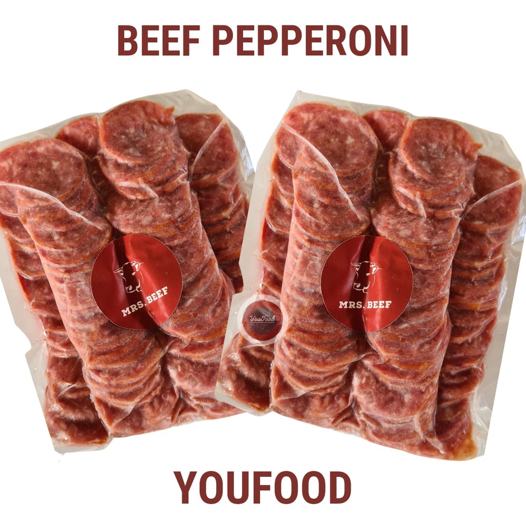 

Beef Peperoni - Daging Sapi Pepperoni Premium 500gr