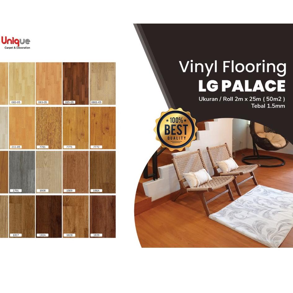 New Karpet Vinyl LG Palace / Karpet Lantai Vinyl Motif Kayu 