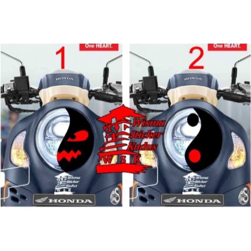 Stiker Lampu Scoopy New / Stiker Lampu Sebelah / Stiker Lampu Scoopy Keren