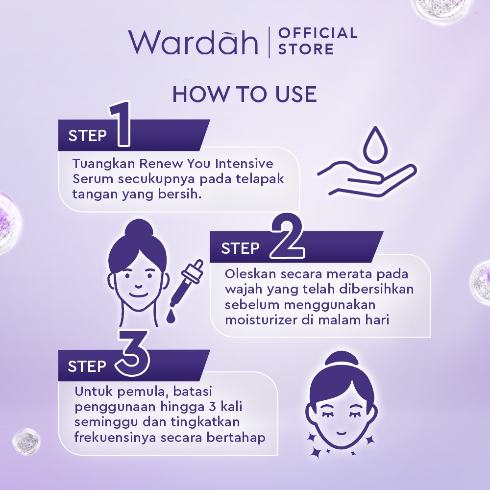 GIRLSNEED77 - COD - Wardah Renew You Anti Aging Intensive Serum 15ml / 30ml Serum Anti Aging Samarkan Garis Halus