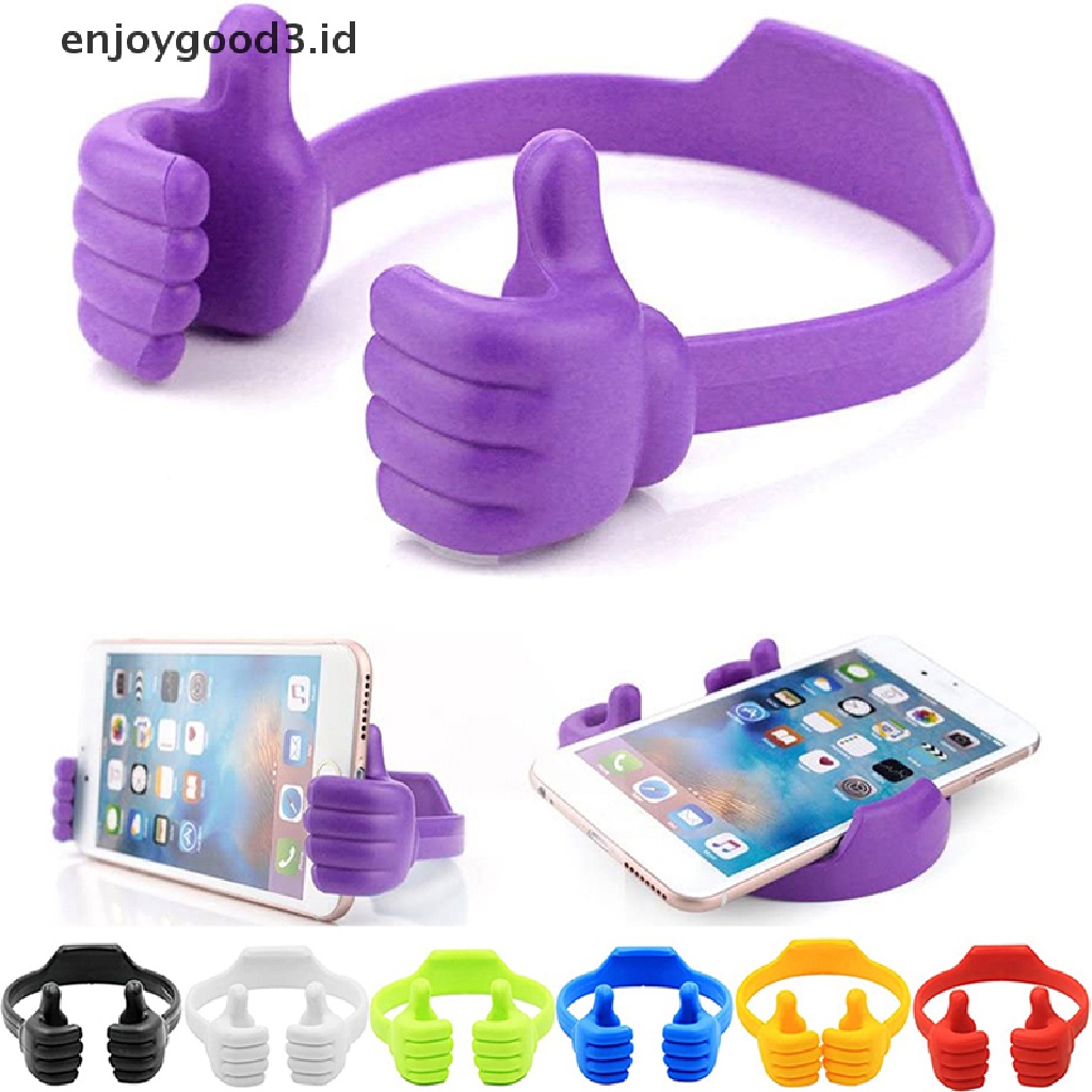 【 Rready Stock 】 Thumbs Up Lazy Phone Stand Cell Phone Tablet Computer Universal Desktop Stand （ ID ）